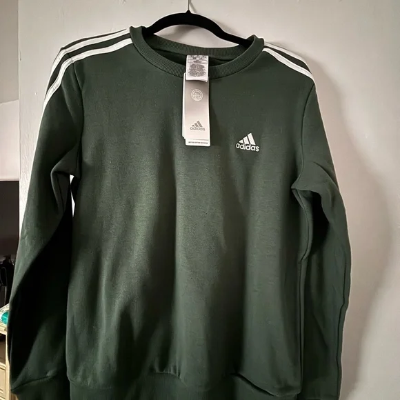 Adidas women’s Dark Green Crewneck Sweater - Picture 1 of 2
